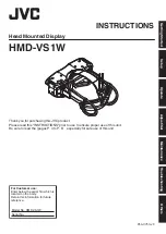 JVC HMD-VS1W Instructions Manual preview