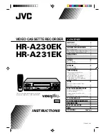 JVC HR-A230E Instructions Manual preview