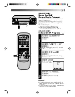 Preview for 21 page of JVC HR-A32U, HR-A52U Instructions Manual