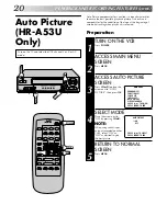 Preview for 20 page of JVC HR-A33U Instructions Manual