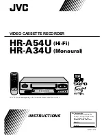 Preview for 1 page of JVC HR-A34U Instructions Manual