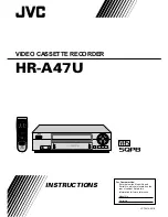 Preview for 1 page of JVC HR-A47U Instructions Manual