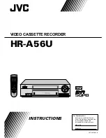 Предварительный просмотр 1 страницы JVC HR-A56U Instructions Manual