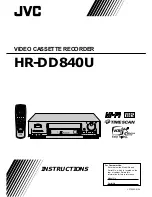 Предварительный просмотр 1 страницы JVC HR-DD840KR Instructions Manual