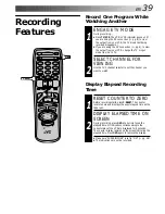 Предварительный просмотр 39 страницы JVC HR-DD840KR Instructions Manual