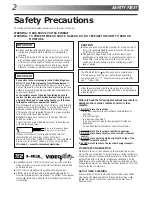 Preview for 2 page of JVC HR-DD865EK Instructions Manual