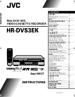 Preview for 1 page of JVC HR-DVS3EK Instructions Manual