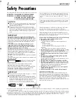 Предварительный просмотр 2 страницы JVC HR-DVS3EK Instructions Manual