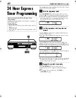 Предварительный просмотр 40 страницы JVC HR-DVS3EK Instructions Manual