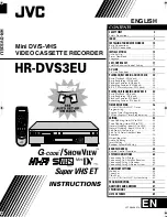 JVC HR-DVS3EU Instructions Manual preview