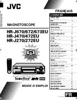 JVC HR-J270 (French) Manuel D'Instructions preview