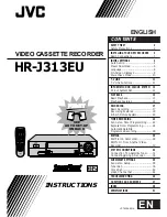 Preview for 1 page of JVC HR-J313EU Instructions Manual