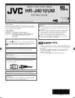 JVC HR-J4010UM Instructions Manual preview