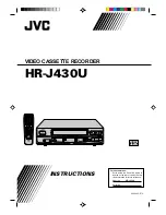 JVC HR-J430U Instructions Manual preview