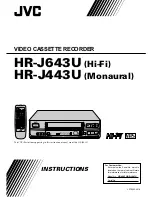 Preview for 1 page of JVC HR-J443U Instructions Manual