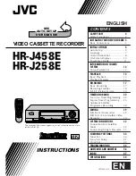 Предварительный просмотр 1 страницы JVC HR-J458EE Instructions Manual