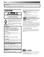 Preview for 2 page of JVC HR-J642U Instructions Manual