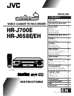 Предварительный просмотр 1 страницы JVC HR-J658E Instructions Manual