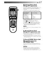 Preview for 17 page of JVC HR-J658E Instructions Manual