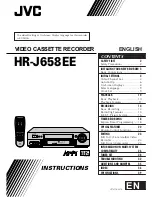 Preview for 1 page of JVC HR-J658EE Instructions Manual