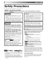 Preview for 2 page of JVC HR-J660EK Instructions Manual