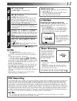 Preview for 13 page of JVC HR-J660EK Instructions Manual