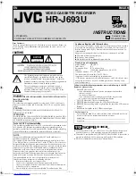 JVC HR-J693U Instructions Manual preview