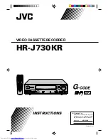 JVC HR-J730KR Instructions Manual preview