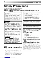 Предварительный просмотр 2 страницы JVC HR-J770EK Instructions Manual