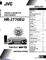 JVC HR-J770EU Instructions Manual preview