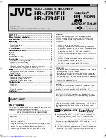 JVC HR-J790EU Instructions Manual preview