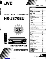 Preview for 1 page of JVC HR-J870EU Instructions Manual