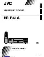 JVC HR-P41A Instructions Manual preview