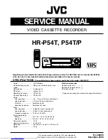 JVC HR-P54T Service Manual preview