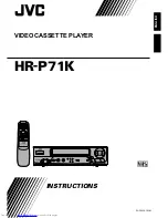 JVC HR-P71K Instructions Manual preview