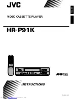 Preview for 1 page of JVC HR-P91K Instructions Manual