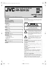 JVC HR-S2912U Instructions Manual preview