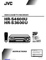 Preview for 1 page of JVC HR-S3600M Instructions Manual