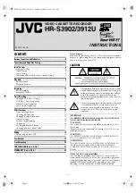 Предварительный просмотр 1 страницы JVC HR-S3902/3912U Instructions Manual