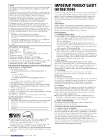 Preview for 2 page of JVC HR-S3902U Instructions Manual