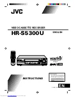 Preview for 1 page of JVC HR-S5300U Instructions Manual