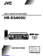 Предварительный просмотр 1 страницы JVC HR-S5400U Instructions Manual