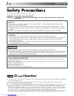 Preview for 2 page of JVC HR-S5700AM Instructions Manual