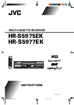 Preview for 1 page of JVC HR-S5975EK Instructions Manual