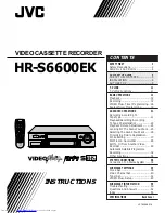 JVC HR-S6600EK Instructions Manual preview