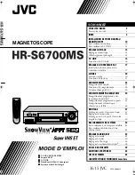 JVC HR-S6700MS (French) Manuel D'Utilisation preview