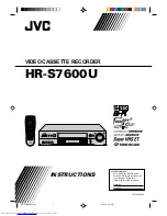 JVC HR-S7600AM Instructions Manual preview