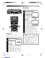 Предварительный просмотр 39 страницы JVC HR-S7600AM Instructions Manual