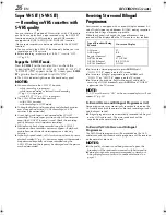 Preview for 26 page of JVC HR - S7950EU Instructions Manual