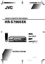 Preview for 1 page of JVC HR-S7965EK Instructions Manual